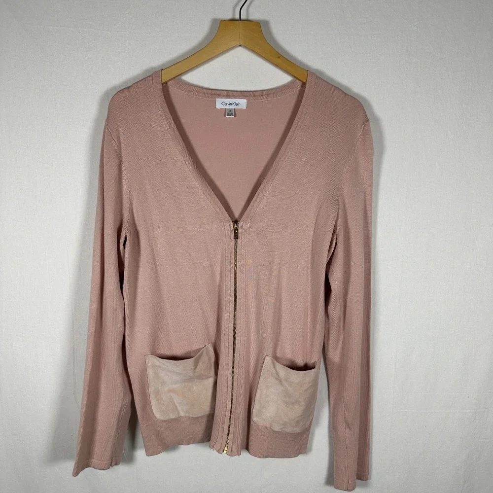 Calvin Klein Large zip up cardigan